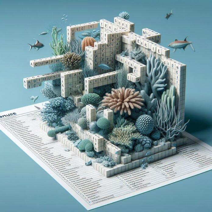 Coral Sea Structure Crossword Coral Sea Structure Crossword